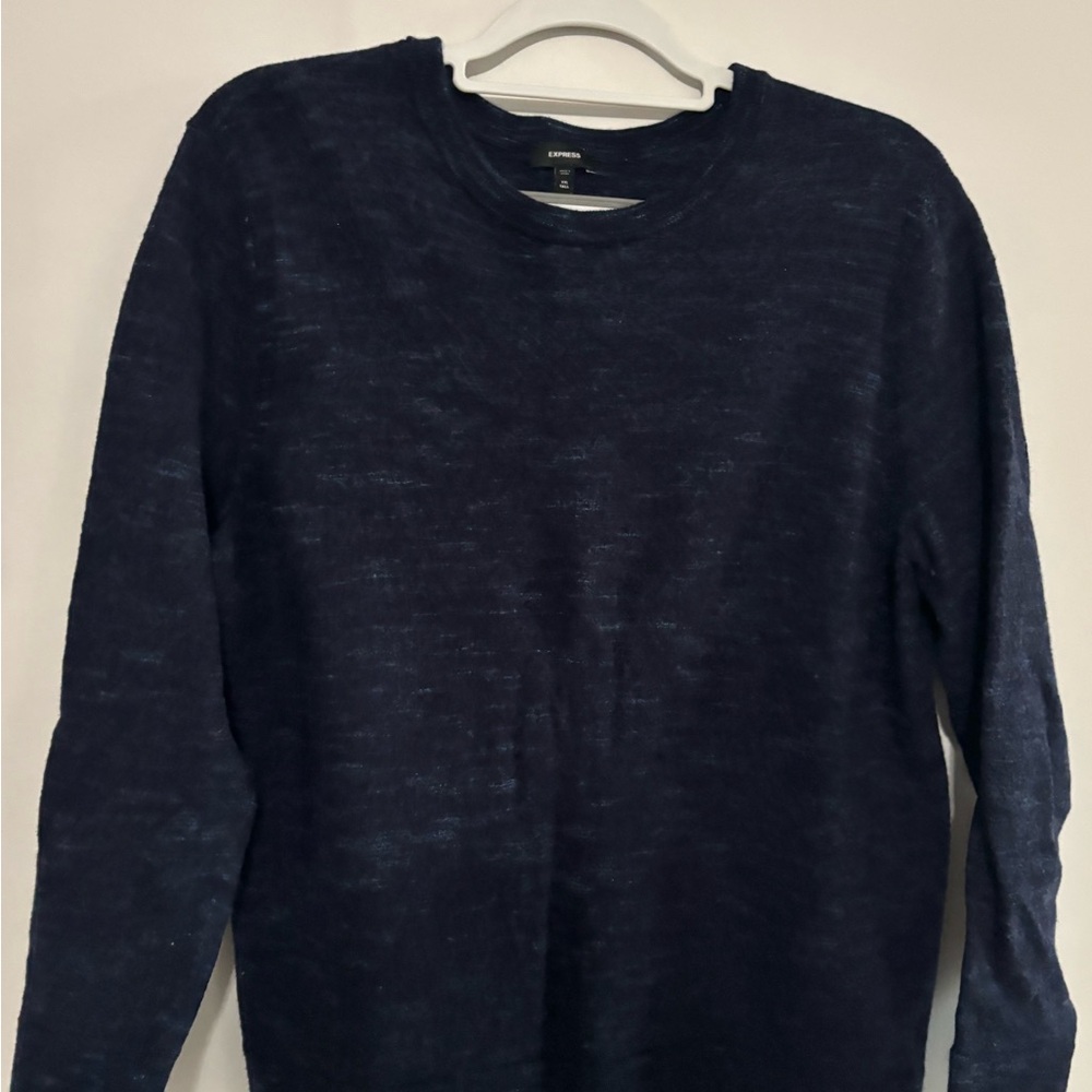 Express Dark Blue Knit Sweater